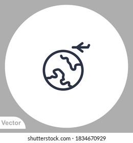 Plane icon sign vector,Symbol, logo illustration for web and mobile
