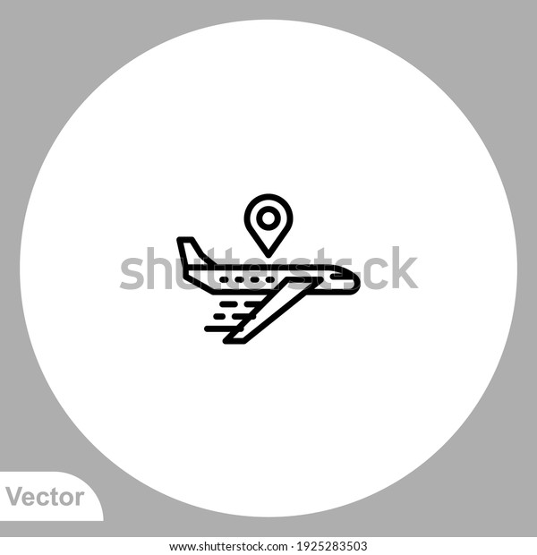 Plane icon sign vector,Symbol, logo illustration\
for web and mobile