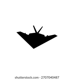 plane icon simple design glyph style
