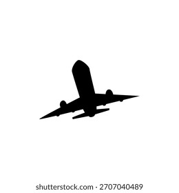 plane icon simple design glyph style
