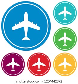 Plane icon simple flat vector illustration
