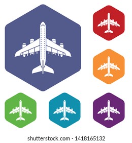 Plane icon. Simple illustration of plane vector icon for web