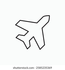 Plane icon. simple vector icon