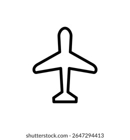 Icono de avión para App y Sitios web. Signo y símbolo del avión. Símbolo de transporte de vuelo. Señal de viaje. avión
