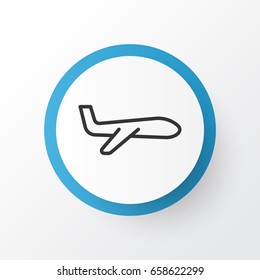 Plane Icon Symbol. Premium Quality Isolated Air Transport Element In Trendy Style.