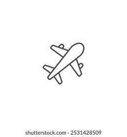 Plane icon symbol vector illustration