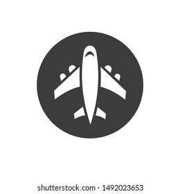 Plane icon template color editable. Plane symbol vector sign isolated on white background.
