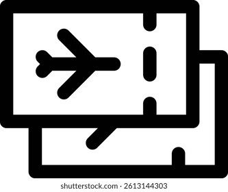 plane icon. Thin Linear Style Design Isolated On White Background