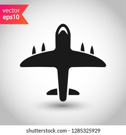 Plane icon. Transport plane vector sign EPS 10