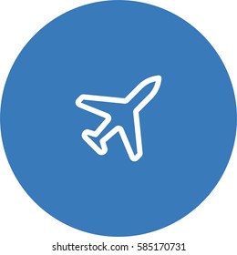 Plane icon. Travel sign vector