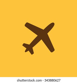 The plane icon. Travel symbol. Flat Vector illustration
