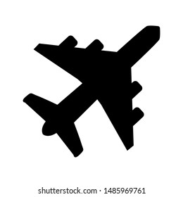 Plane icon trendy design template on white background