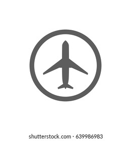 Plane Icon in trendy flat style isolated on white background. Award symbol for your web site design, logo, app, UI. Vector illustration, EPS10.