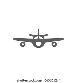 Plane icon in trendy flat style isolated on white background. Symbol for your web site design, logo, app, UI. Vector illustration, EPS