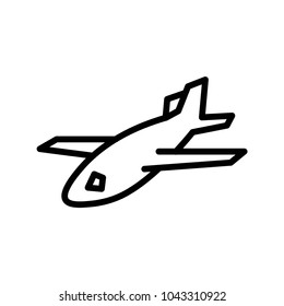 plane icon vector