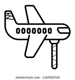 Plane icon vector