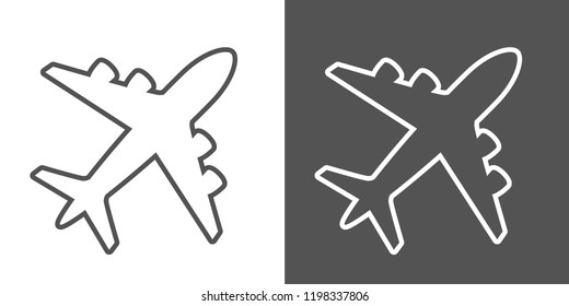 Plane icon vector