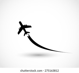 Plane icon vector