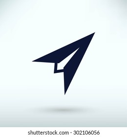 Plane icon vector