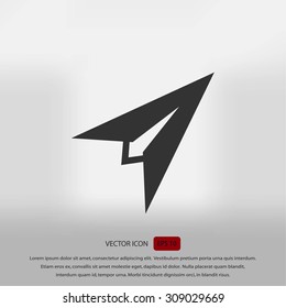 Plane icon vector
