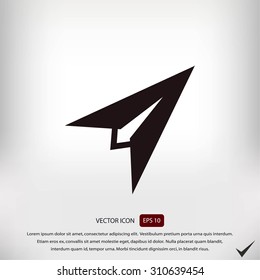 Plane icon vector