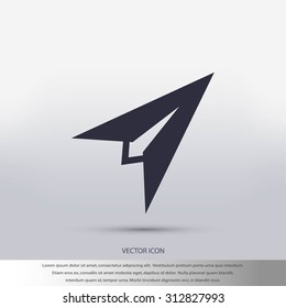 Plane icon vector