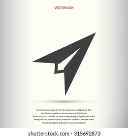 Plane icon vector