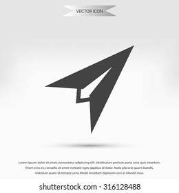 Plane icon vector