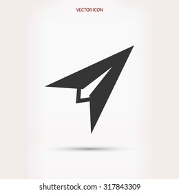 Plane icon vector