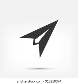 Plane icon vector