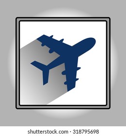 Plane icon, vector