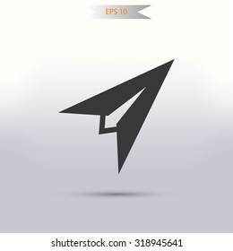 Plane icon vector