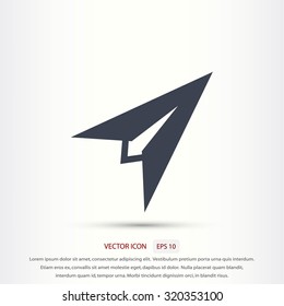 Plane icon vector