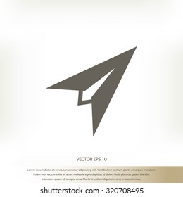 Plane icon vector