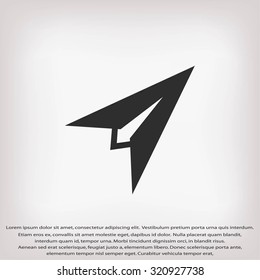 Plane icon vector