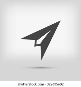 Plane icon vector