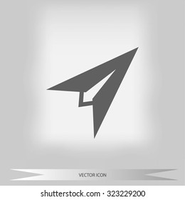 Plane icon vector