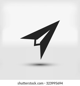 Plane icon vector