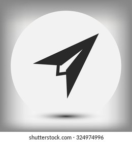 Plane icon vector