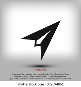 Plane icon vector