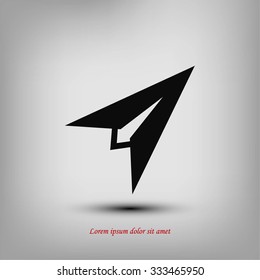 Plane icon vector
