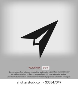 Plane icon vector