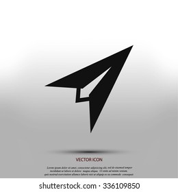 Plane icon vector