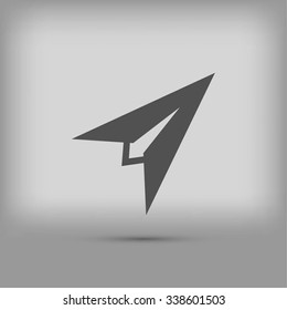 Plane icon vector