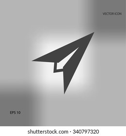 Plane icon vector
