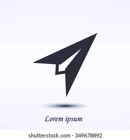 Plane icon vector