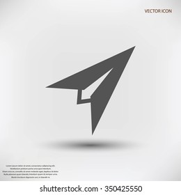 Plane icon vector