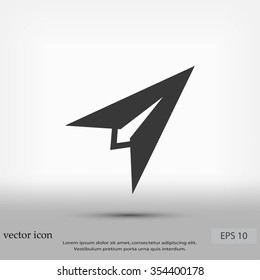 Plane icon vector