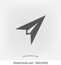 Plane icon vector