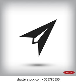 Plane icon vector
